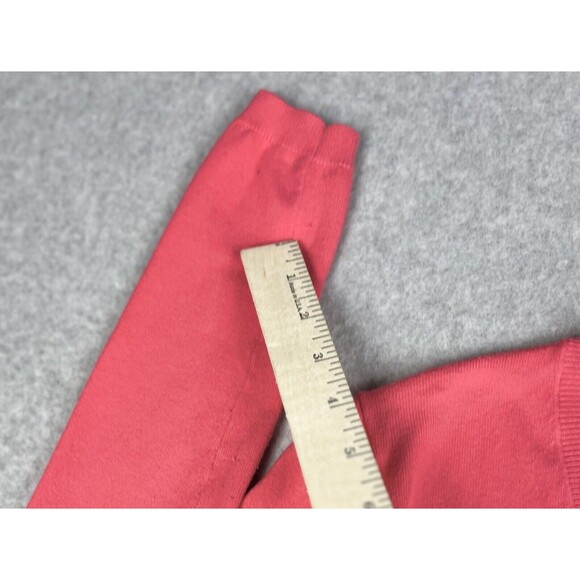 Tommy Hilfiger Pink Prima Cotton V Neck Sweater Womens XS Lightweight Knit - Picture 15 of 16